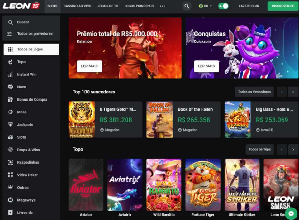 Em bet365.comhttps brazino777.comptapostas esportivas betmotion você encontra um catálogo completo com mais de 7000 jogos, todos regulares. O catálogo inclui opções de slots, cassinos online, cassinos ao vivo, jogos de mesa, fliperamas, jackpots e muito mais.